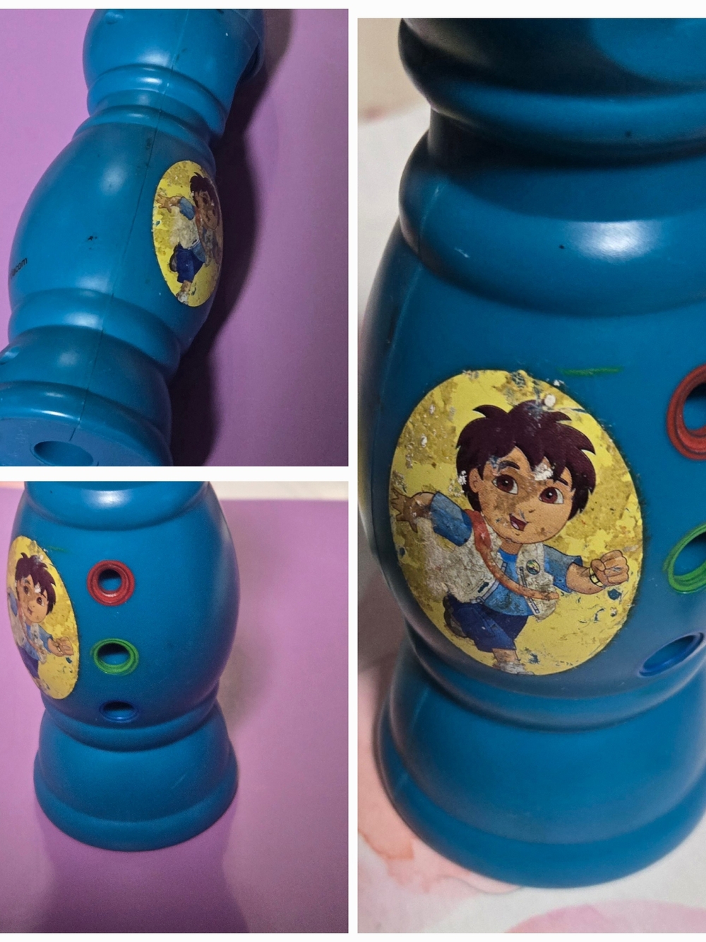 PLASTIC TOY RECORDER BLUE NICKELODEON 2009 DIEGO